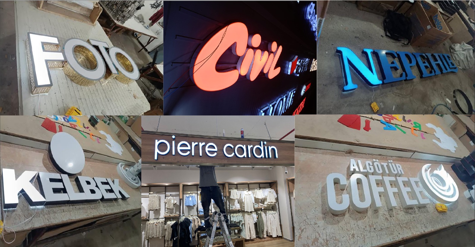 Pleksi Kutu Harf  Tabela